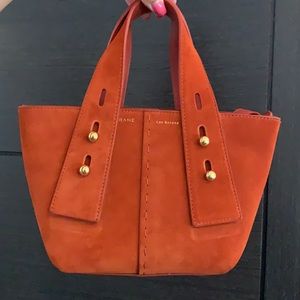 FRAME suede mini bag in burnt orange